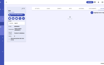 CRM Company Call Logs Add New IT