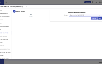 Individual Assigned Companies Add