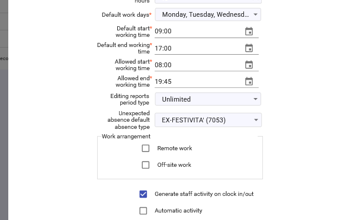 Staff Timeshifts Update Weekly