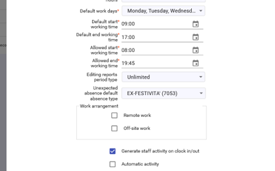 Staff Timeshifts Update Weekly
