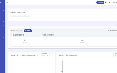 MyGSI page - first screen after access example