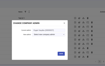 Live Clients Change Company Admin