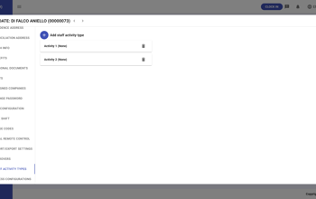 Individual Staff Activity Types