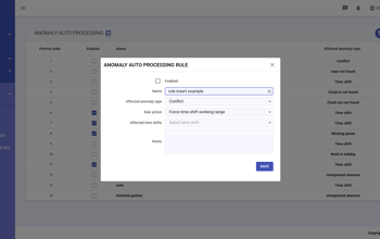 Anomalies Automatic Resolution Rules Add