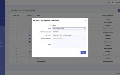 Anomalies Automatic Resolution Rules Add