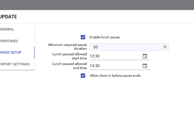 Staff Timeshifts Manage Launch Pause Range IT