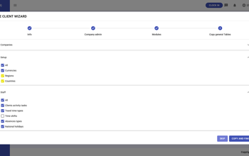 Live Clients Add New Copy General Tables