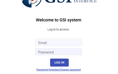 Login page