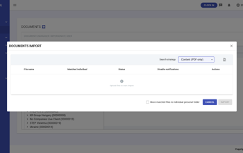 Documents Multiple Files Import With Individuals Tax Code Match
