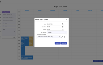 Staff Workshifts Update Event