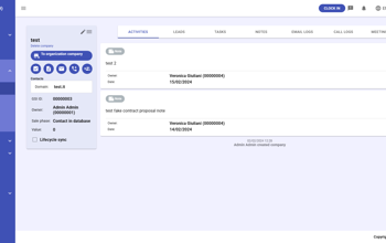 CRM Company Activities