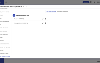 Individual Access Configuration Live Clients Login