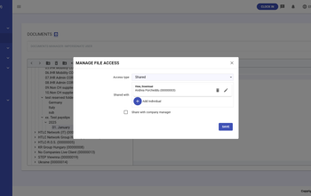 Documents Manage Files Access Shared Access Type