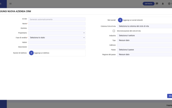CRM Add New Company IT