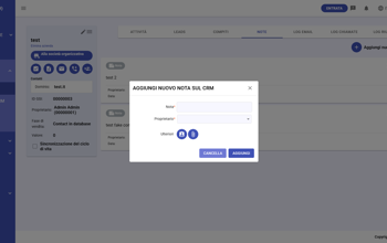 CRM Company Notes Add New IT